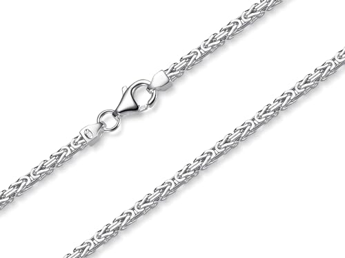 Königskette 3mm, Silberkette - Länge wählbar 38-120cm - echt 925 Silber