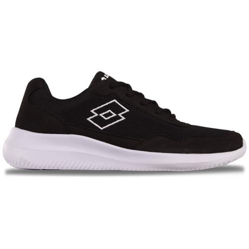 Lotto Unisex Connect Sneaker, Black/White, 44 EU