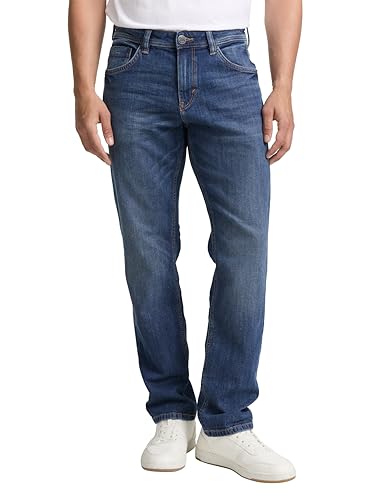 TOM TAILOR Herren Marvin Straight Jeans, 10119 - Used Mid Stone Blue Denim, 38W / 30L