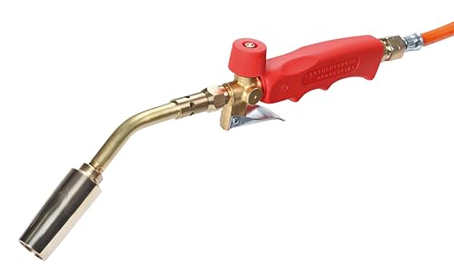 ROTHENBERGER Industrial 5teiliges Hochleistungs-Turbo-Lötbrenner Set inkl. 2 m Propan-Gasschlauch & Zubehör | Lötbrenner | Brenner | 800°C Arbeitstemperatur | Weichlöten | Hartlöten 030950E