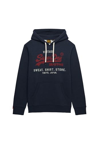 Superdry VL Heritage Relaxed Hood M2014122A Trench Navy Marl 2XL