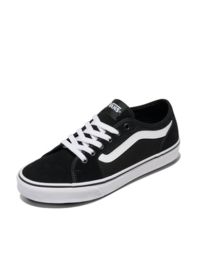 Vans Herren Filmore Decon Sneaker, Suede Canvas Black White, 44 EU