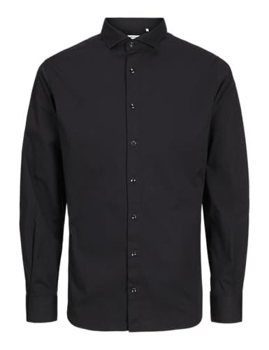 JACK & JONES JPRBLAJAXON Stretch Shirt L/S NOOS, Schwarz,L