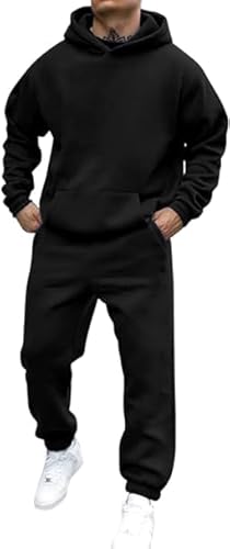 Jogginganzug Herren, Trainingsanzug Herren, Hausanzug, Activewear, Sportanzug, Jogginganzug Baumwolle, Tracksuit, Freizeitanzug, Jogginghose, Hoodie, Gym, Jogging Anzug, L