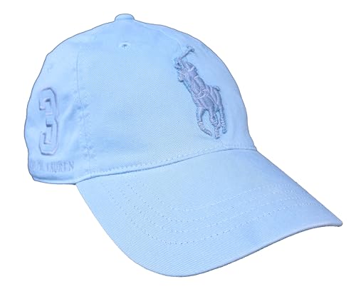 Ralph Lauren Classic Sport Cap Baseball Big Pony Blau Hellblau One Size