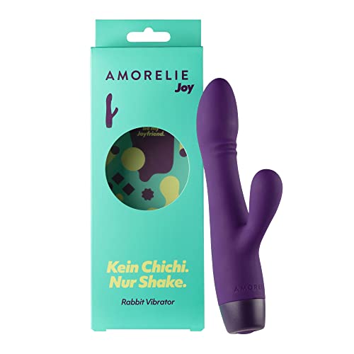 AMORELIE Joy – Rabbit Vibrator Shake für Frauen | Wasserdicht Wiederaufladbar aus Silikon & ABS