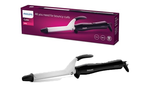 PHILIPS StyleCare Essential Lockenstab für frizzfreie natürlich sprungvolle Locken, Lockenwickler/Curler mit schneller Aufheizzeit (Modell BHB862/00)