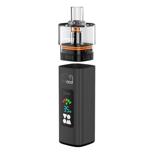 V-MOD E Dampfer Set Komplett, E Zigarette Starterset für DTL/RDL/MTL, 5ml Vape Pod System, 1000 mAh Akku, 7-35W Variable Wattzahl, Kein E-Liquid (Schwarz)