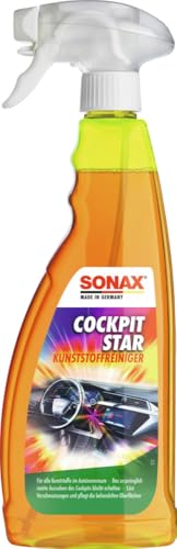 SONAX CockpitStar (750 ml) Cockpitreiniger reinigt und pflegt alle Kunststoffteile im Auto, antistatisch und staubabweisend/Art-Nr. 02494000