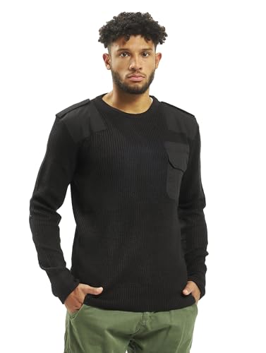 Brandit BW-Pullover - Rundhals, Schwarz, Gr.- L/52