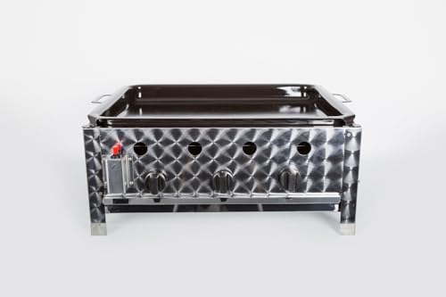 Gazcamp Gasgrill Gastrobräter 10,0 kW 3-flammig 70 x 56 x 31 cm (mit Plancha-Platte)