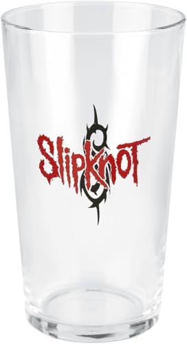 Slipknot Slipknot Logo Unisex Pint-Glas klar Glas 0,5 l Alkohol & Party, Band-Merch, Bands