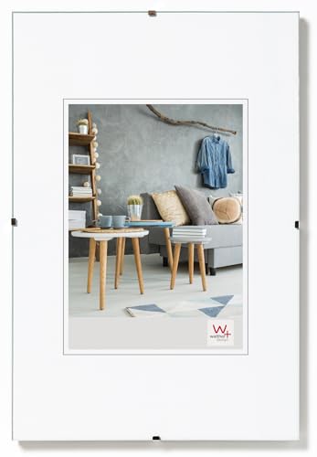 walther design Bilderrahmen Antireflexglas 20 x 30 cm Rahmenlose Bildhalter RB030A