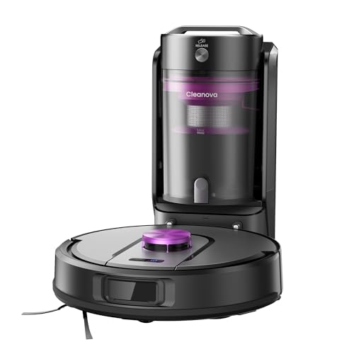 Vexilar W15 Saug- & Wischroboter + beutelloser Multi-Zyklon-Absaugstation (10000Pa, LiDAR-Navigation,Ideal für Hartböden, App- & Sprachsteuerung)