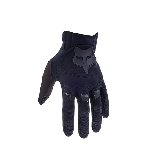 Fox Racing Dirtpaw Glove - Gepolsterte Knöchel, Gepolsterte Handfläche, Flex-Komfort, Klettverschluss, Stretch für maximale Beweglichkeit, Langlebig für MX & Offroad, Farbe: Black/Black, Größe: L