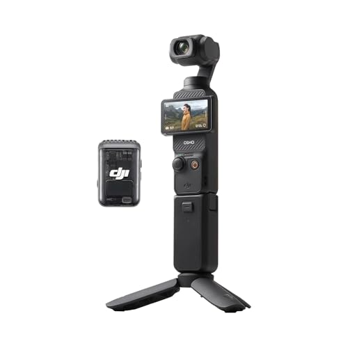 DJI Osmo Pocket 3 Kreativ Combo, vlog kamera 4K mit 1-Zoll-CMOS und 4K/120 fps Video, 3-Achsen-Stabilisierung, digital kamera, schnelles Scharfstellen, inkl. Mikrofon für klaren Ton, YouTube