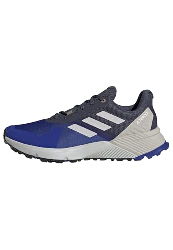Adidas Herren Terrex Soulstride Trail Running Shoes, semi Lucid Blue/Grey one/Wonder Alumina, 44 EU