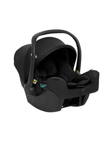 Graco SnugLite™ i-Size R129 Babyschale, ab Geburt bis ca. 12 Monate (40 bis 75 cm), leicht, kompatibel mit ISOFIX-Basisstation SnugTurn™ i-Size R129 (separat), Neugeboreneneinlage, schwarz, Midnight