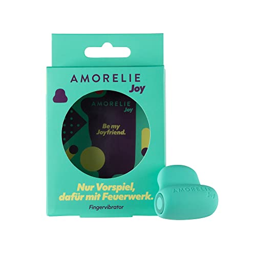 AMORELIE Joy – Fingervibrator Twerk | Wasserfest aus Silikon & ABS | Türkis