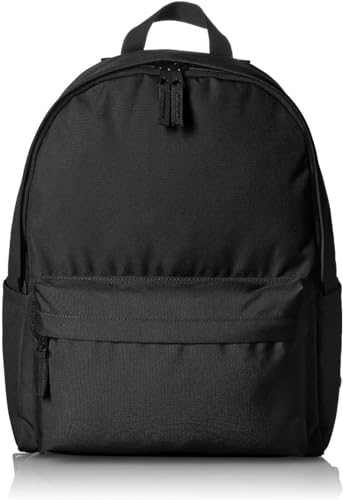 Amazon Basics, Rucksack für Klassische Anlässe/Freizeit/Schule, 30.99 cm x 15.24 cm x 40.13 cm, Schwarz, 1er-Pack