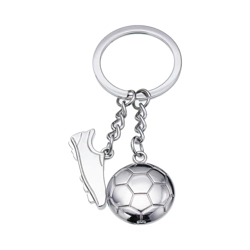 LILIKAI Football keyring keychains,Schlüsselanhänger Fussball,Fußball Geschenke für Jungs,Football Keyring for Boy Geschenk,anhänger Fußballfan,Fussballer Trainer Jungen/frauen Sportschule Belohnung