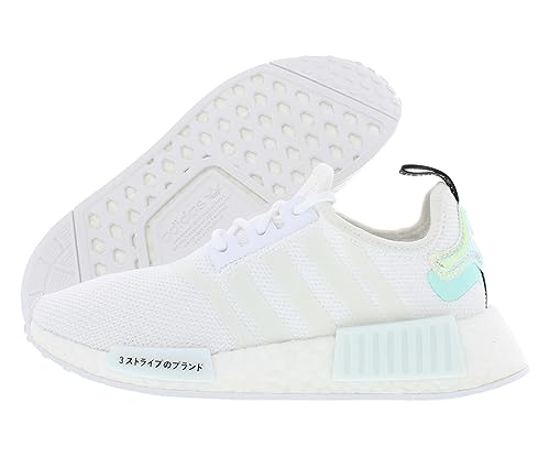 adidas Originals Damen NMD_r1's Sneaker, Cloud White/Cloud White/Clear Mint, 42 EU