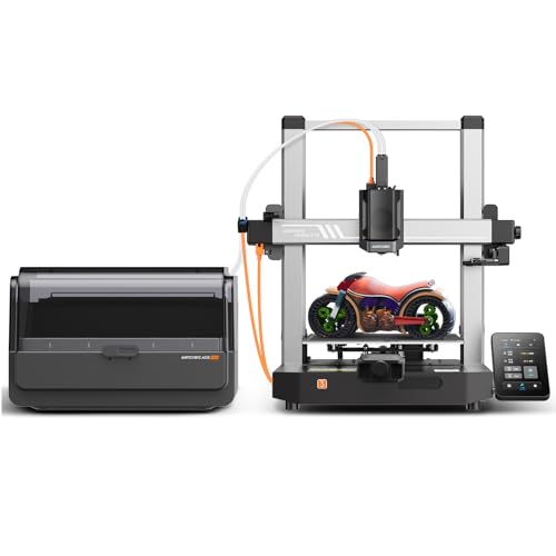 Anycubic Kobra 3 V2 Combo 3D Drucker, 4-Farben-Druck, Verbesserte Auto Leveling, Bis zu 600 mm/s, Mit Kamera KI-Überwachung, Aktive Filamenttrocknung, Druckgröße 255 x 255 x 260 mm