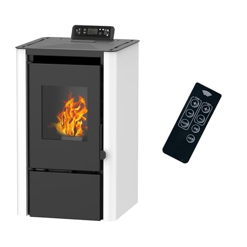 Sannover Anita Luft-Pelletofen, 7,6 kW, Weiß