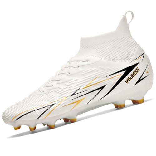 WEJIESS Fußballschuhe Herren High Top Professionelle Fussballschuhe Jugendliche Athletics Trainingsschuhe Outdoor Sport Kunstrasen Football Schuhe Fußball Stiefel