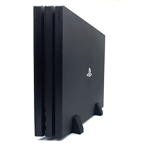 XM&QY PS4 Pro Vertical Standfuß für Playstation 4 Pro Vertikaler Fußständer aus Silikon Stabiler Basis rutschfest Genügend Platz zum Kühlen, Schwarz