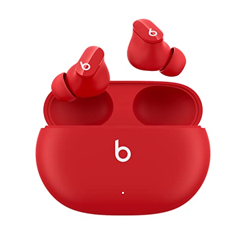 Beats Studio Buds – Komplett kabellose Bluetooth In-Ear Kopfhörer mit Noise-Cancelling – schweißbeständige, kompatibel mit Apple und Android, Bluetooth der Klasse 1, integriertes Mikrofon Rot