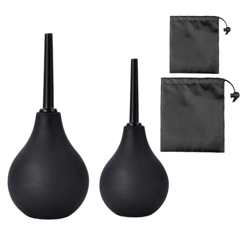 2 Stück Männerdusche, 2 Stück Aufbewahrungstasche, Analdusche, Heim-Einlauf-Set, Dusch-Set, Herren-Duschdusche, Dusch-Einlauf