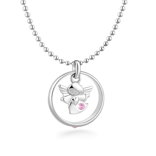 fish Taufkette Mädchen Silber 925 mit Tasche Karte und Geschenkbox Taufe Geschenk