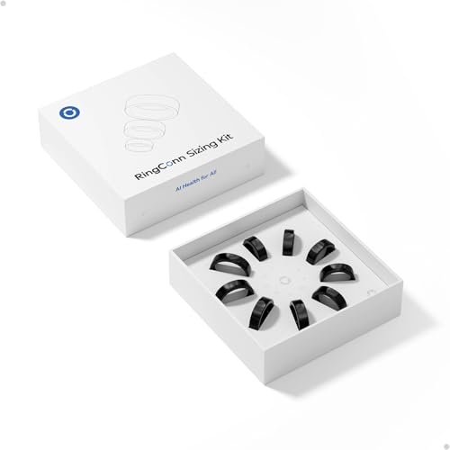 RingConn Gen 2 Smart Ring Wählen Sie aus 9 Größen (Größe 6–14) | Finden Sie die perfekte Größe für Ihren Smart Ring （Sizing Kit, 6-14）