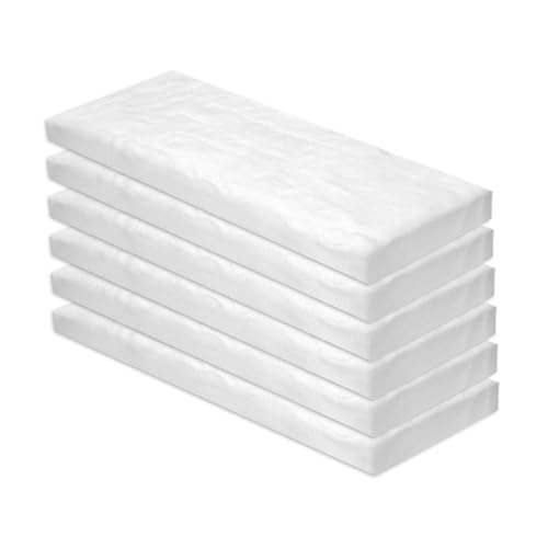 Jyvex 6 Stück Keramikwolle Für Bioethanol, 300x100x13mm Kamin Schwamm, Brennwatte & Keramikschwamm Für Bioethanol Brenner, Ethanol Kamin Zubehör, Kaminofen Indoor