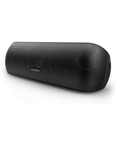 soundcore Motion+ Bluetooth HiFi Lautsprecher mit Hi-Res 30W Audio, Intensiver Bass, Kabelloser, mit App, USB C Konnektivität, Flexibler EQ, 12h Akkulaufzeit, IPX7 Wasserschutz (Schwarz)