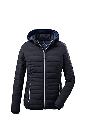 G.I.G.A. DX Damen uyaka Steppjacke Casual Funktionsjacke in Daunenoptik mit abzippbarer Kapuze, dunkelnavy, 44 EU