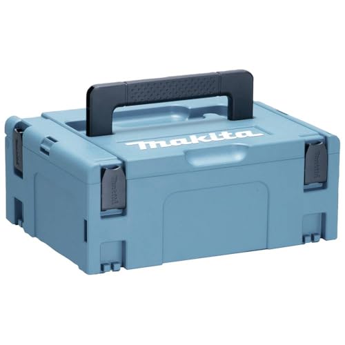 Makita 821550-0 MAKPAC Größe 2 Systemkoffer, Werkzeugkoffer, Transportkoffer, verknüpfbar an Koffersystem, mit Tragegriff, 395 x 295 x 163 mm (LxBxH)