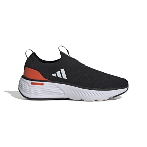 adidas Herren Cloudfoam GO Sock Shoes, core Black/Cloud White/solar red, 44 EU