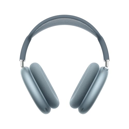 Apple AirPods Max Kabellose Kopfhörer, aktive Geräuschunterdrückung auf Pro Level, Transparenzmodus, personalisiertes 3D Audio, USB-C Ladecase, Blau
