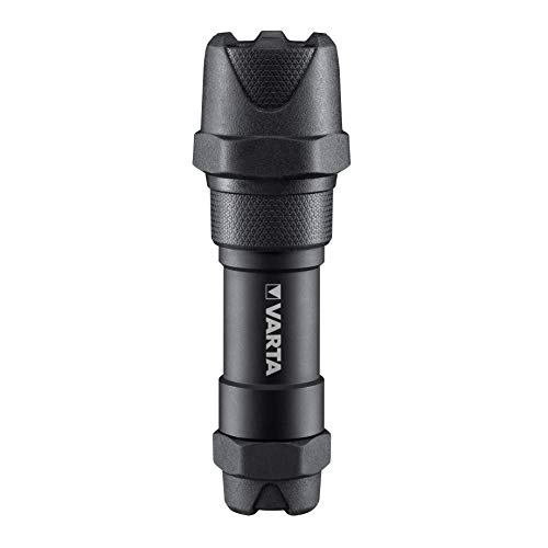 VARTA Taschenlampe LED 6 Watt inkl. 3x AAA Batterien, Indestructible F10 Pro Leuchte, Lampe, Arbeitsleuchte mit zwei Leuchtmodi, extrem robuste Taschenleuchte, klein, wasser- und staubgeschützt