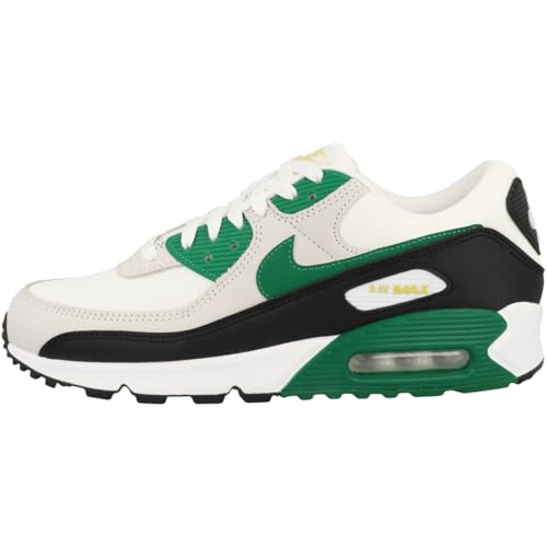 NIKE Air Max 90 Herren-Sneaker, Größe 42, Weiß-schwarzer Malachit, Malachit, 42 EU