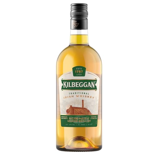 Kilbeggan Blended Whisky, Traditional Irish Whiskey | mit einem Hauch von Sherry | 40% Vol | 700ml Einzelflasche