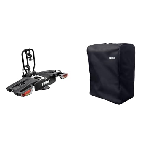 Thule EasyFold XT Fahrradträger für Anhängerkupplung 2 Fahrräder schwarz inklusive Aufbewahrungstasche