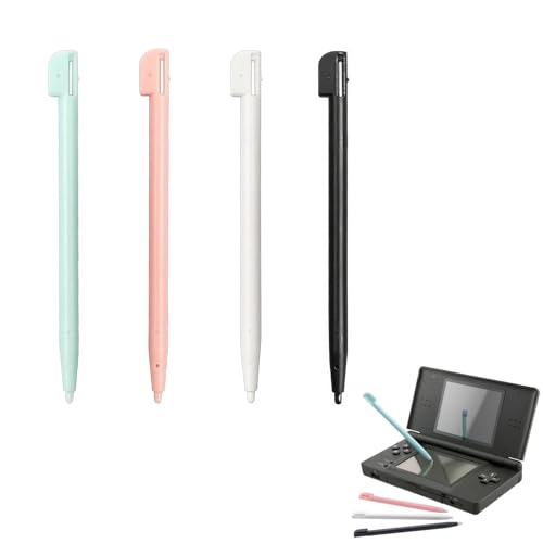 4 Stück Stift für 3DS XL - 3ds Stift - Eingabestift Stift für NDS DS Lite DSL NDSL Pen Tip Spielkonsole Stylus Kunststoff Spielkonsole Zubehör(4 Farben