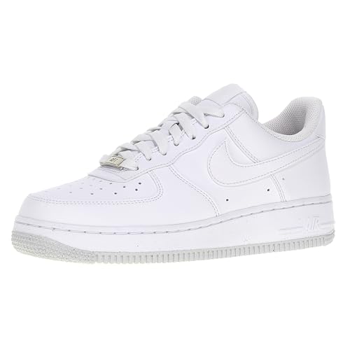 NIKE Damen Air Force 1 '07 Next Nature Sneaker, Weiß Weiß Silber Metallic, 40.5 EU