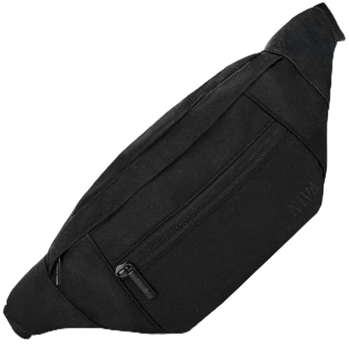 NIVA Bauchtasche Herren & Damen | modische Gürteltasche für maximalen Stauraum | Hüfttasche mit 4 Fächern | Umhängetasche für Jede Aktivität