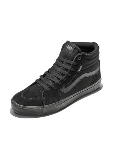 Vans Herren Filmore Hi Sneaker, Suede Canvas Black Black, 44 EU