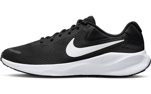Nike Revolution 7 Straßenlaufschuh für Herren, Black/White, FB2207-001, 46 EU (12 US)