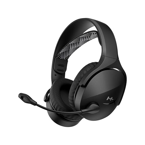 HyperX Cloud Jet – Dual Wireless Gaming Headset, 2.4GHz & Bluetooth, PC, Mac, PS5, PS4, Mobile, 40mm Treiber, 25 Stunden Akkulaufzeit, Swivel-to-Mute Mikrofon, Leichtes Design, Schwarz
